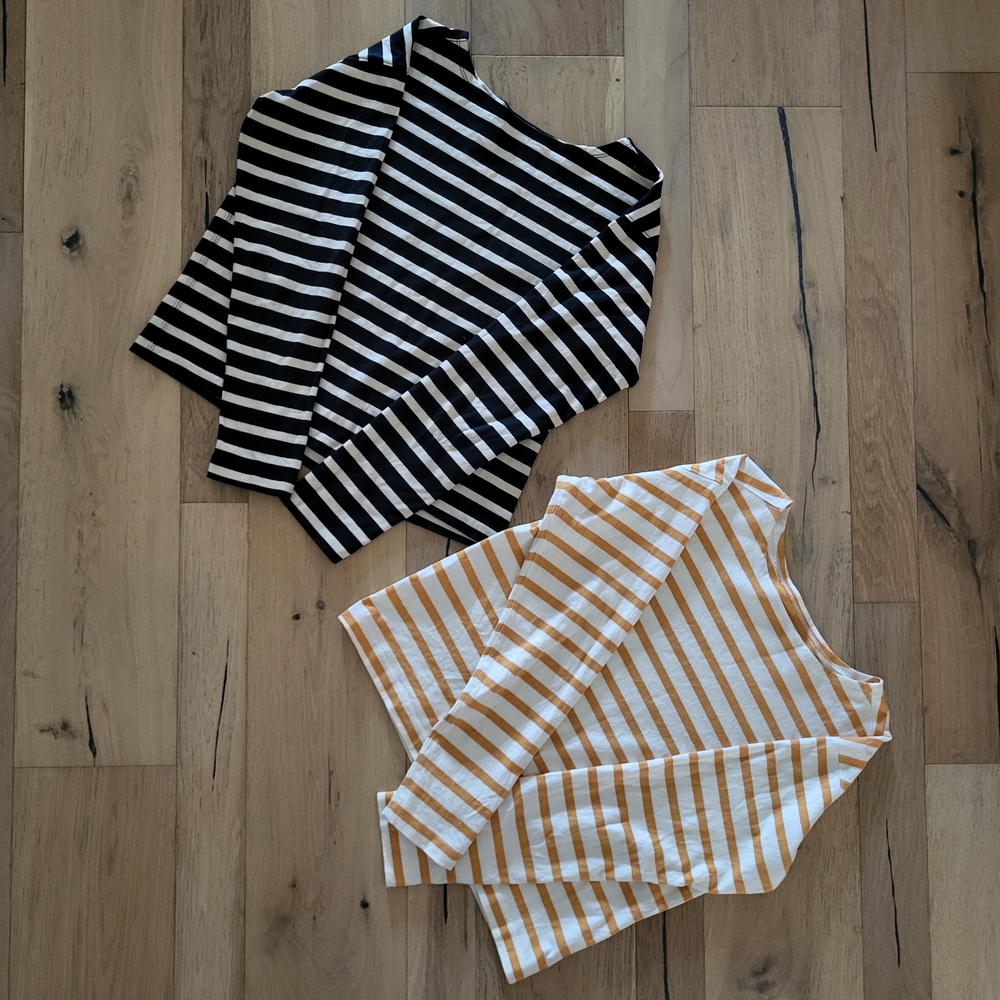 (2) Everlane Striped Mariner Tees XS